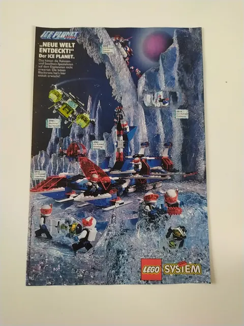 Rare Advertising Flyer Advertising Sheet LEGO Space Ice Planet 6973 6983 6981 1994