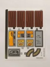 NO BRICKS! LEGO 75397 Star WarsUCS Jabba's Sail Barge Sticker Sheet - Genuine