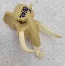 LEGO Minifigure Headgear Mask Mammoth w/ White Tusks (Mottrot) Tan 16667c01pb03