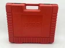 Vtg Classic LEGO Storage Red Hard Plastic Carry Case – Made in USA – Minor Scuff