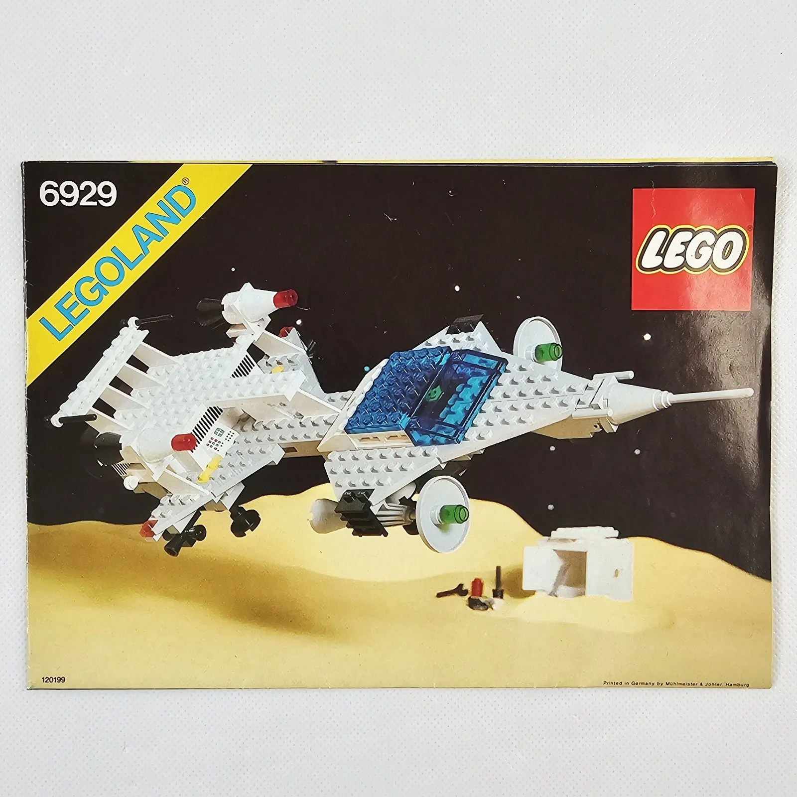 Lego Legoland 6929 Instruction Manual Only Starfleet Voyager 1980 Vtg