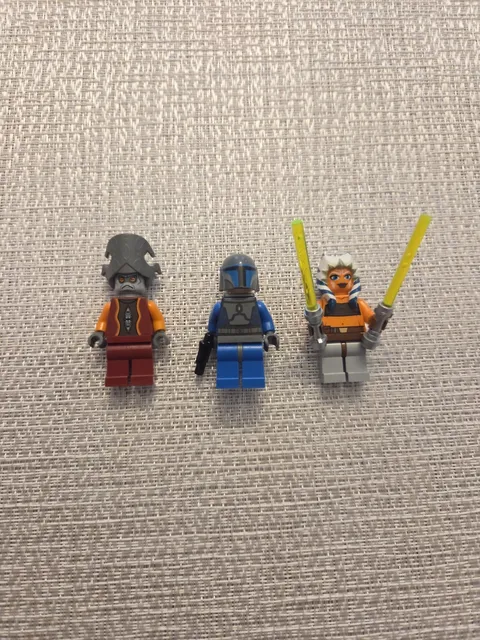 LEGO Star Wars Minifigure Lot Ashoka Tano Mandolorian Nute Gunray