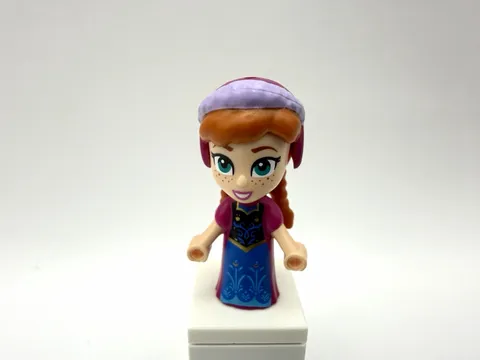 LEGO DISNEY Part dp182 - Anna - Micro Doll, Magenta Dress