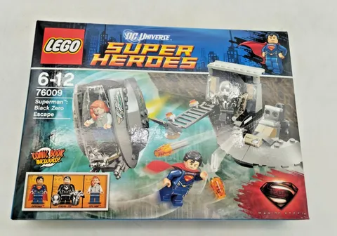 LEGO 76009 Black Zero Escape New MISB Sealed Super Heroes Superman Comic