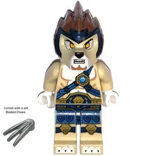 LEGO Minifigure Legends of Chima loc003 Lennox w/ Claws Lion Warrior New