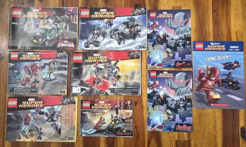 Lego Marvel Super Heroes Manual Comic Book Lot