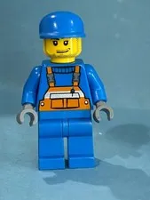 LEGO Games Minifig cty0042 - Construction Worker - Light Scratches/No Cracks