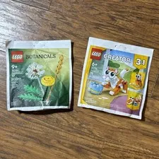 LEGO Botanicals Field Flowers (30701) & LEGO Creator 3 In 1 Orange Cat (30714)