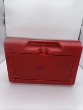 Vintage 80s Official Lego Red Storage Carrying Case Only Tote No Bricks Parts