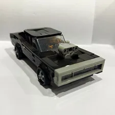 LEGO Black Muscle Car with Supercharger & Minifigure