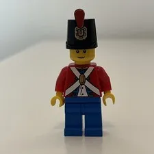 Lego pi135b Imperial Soldier II - Minifigure - Pirates II- Printed Shako Hat