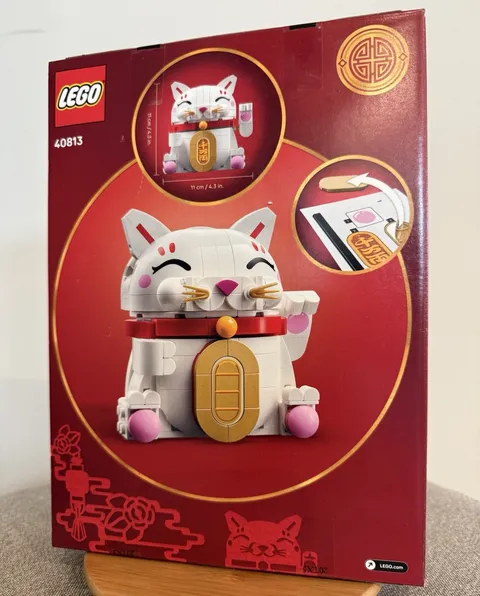 Lego 40813 Spring Festival Lucky Cat Fat White Kitty Waving Paw New & Sealed