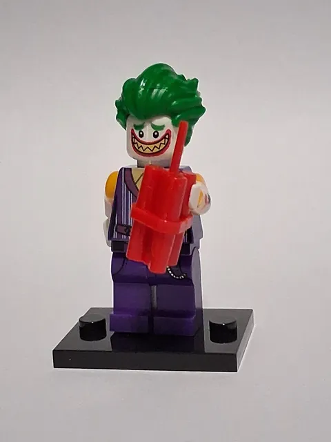 Joker Custom- Lego Minifigure-Dc Superheroes Villan Green Purple Rare 