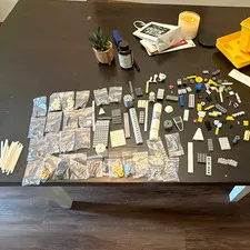 Lego golds y wing 9495 used Lego 97% complete with celebration Leia