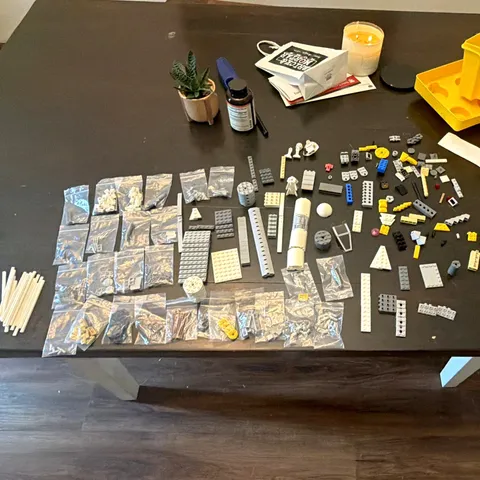 Lego golds y wing 9495 used Lego 97% complete with celebration Leia