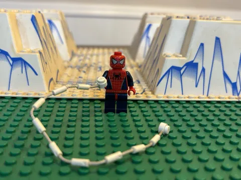 Lego Spider-Man Minifigure (with Web) (Used)