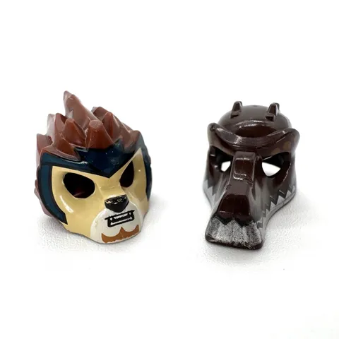 LEGO Legends of Chima Helmets Lot Lion Crocodile Minifigure Headgear Masks