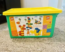 Vintage LEGO Explore 3099 Building Toy Set Storage Tub