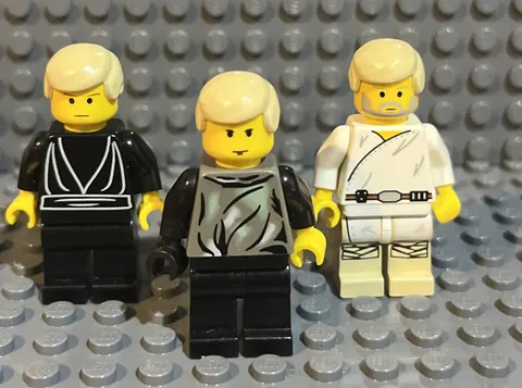 Star Wars Minifigs Luke Skywalker 1999, 1999 And 2000