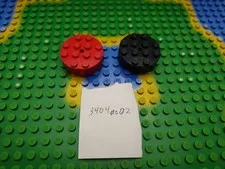 Lego 3404ac02 Turntable 4 x 4 Complete, Faceted with Indented Base (2 count)
