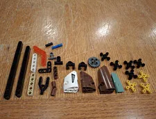LEGO Technic Parts Bulk Lot Beams and Panels and Gears Multicolor Plastic
