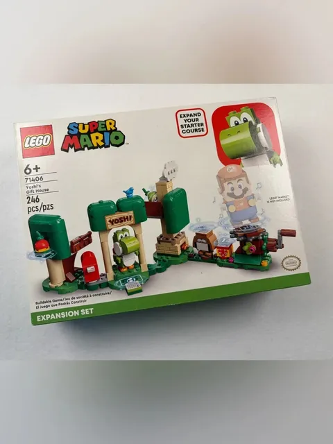 NWT Lego Nintendo Super Mario 71406 Yoshi’s Gift House Expansion Set Retired