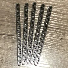 LEGO compatible Technic Beam Liftarm Pcs Bulk Lot 10pc Black & Tan Plastic Parts