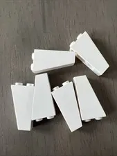 LEGO 2449 White Slope, Inverted 75 2 x 1 x 3 - 6 Pieces