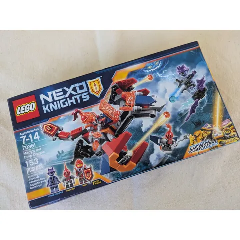 LEGO Nexo Knights Macys Bot Drop Dragon 70361 Building Set 153 Pcs New Sealed