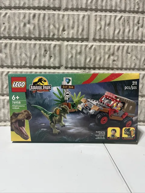 LEGO Jurassic Park 30th Anniversary set 76958 Dilophosaurus Ambush RETIRED SEALD