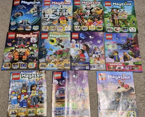 LEGO Magazine Lot of 11 Issues 2024-2026 LEGO Life Magazine Mixed Collection Kid