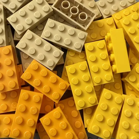 100% Authentic Lego Basic Bricks 2x4 Building Blocks 50 Pieces #3001