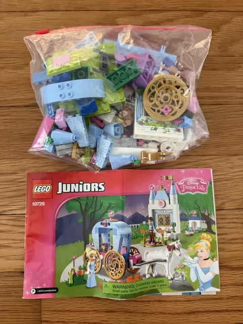 Disney Princess Cinderella Lego Juniors 10729 Complete Set Castle Carriage