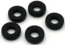 Lego 5 New Black Tires 14mm D. x 4mm Smooth Small Single Parts