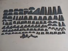 LEGO BULK LOT 152 DARK BLUISH GRAY WEDGE WING PLATES 6X3 4X4 4X2 12X3 3X2 3X6