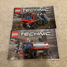 LEGO Technic 42084 Hook Loader Toy Truck Set Lot 2 Instruction Manual Booklets