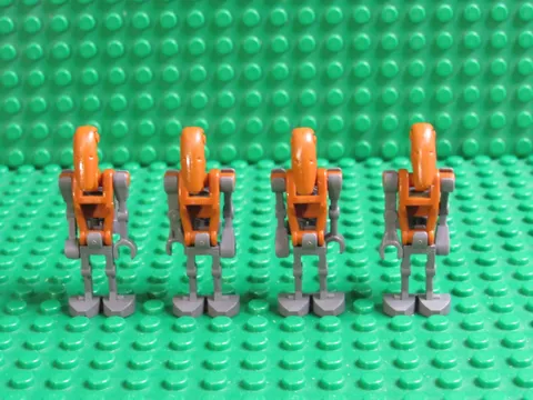 Lot of LEGO Star Wars minifigs orange Rocket Battle Droids 8016 8086 sw0228 TG44