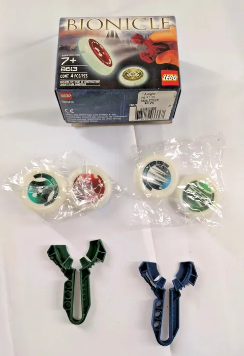 LEGO BIONICLE: Kanoka Disk Launcher Pack (8613) Lot of 2 with Box Sealed Bags 