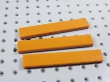 LEGO Lot of 3 Dark Orange 1x6 Smooth Tiles Plates BA