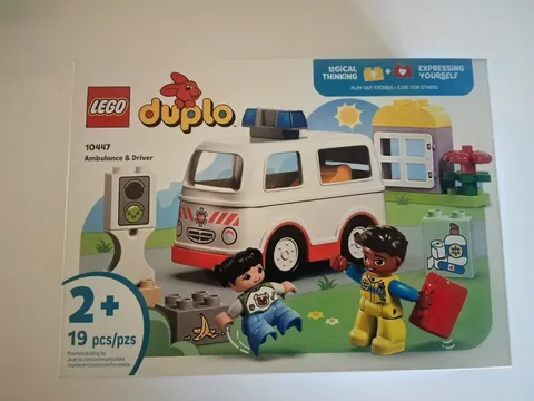 LEGO DUPLO Town Ambulance & Driver Building Blocks Toddlers 10447 Sealed