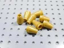 LEGO Lot of 8 Pearl Gold 1x1 Cones Bricks BN