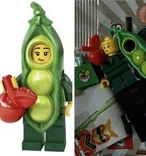 Lego 71027 Series 20 #3 Pea Pod Costume Girl Minifigure RETIRED Rare CMF Toys