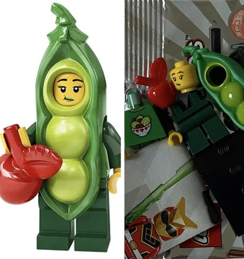 Lego 71027 Series 20 #3 Pea Pod Costume Girl Minifigure RETIRED Rare CMF Toys