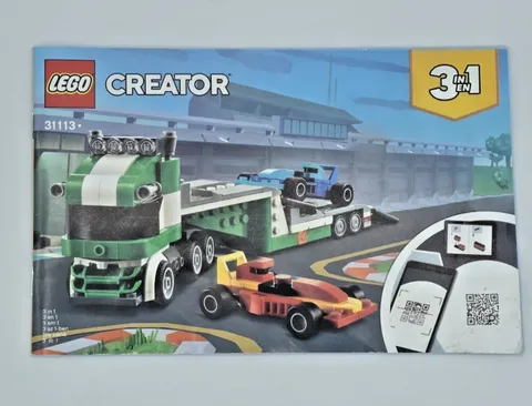 LEGO 31113 Creator 3in1 Race Car Transporter INSTRUCTIONS Only Book 1, 2021