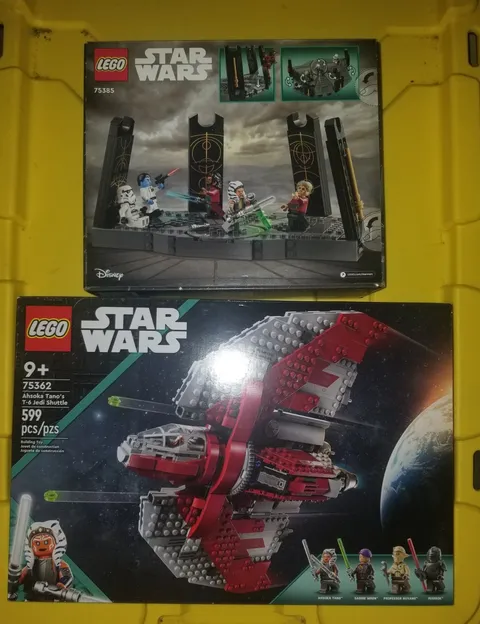  Star Wars Ahsoka Tano's T-6 Jedi Shuttle LEGO 75362 & Set 75385 Lot Of 2.
