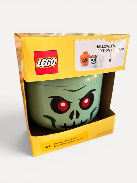 LEGO Halloween Edition Small Storage Head Skeleton Container Bin 40321732 New