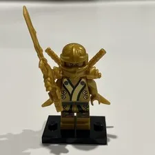 LEGO Ninjago Golden Ninja Lloyd MiniFigure with Sword and Helmet *Brand New*