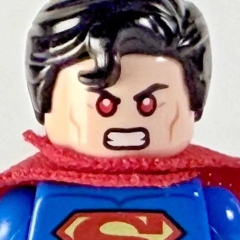 LEGO SUPERMAN MINIFIG 💥 DC Super Heroes SH156 💥 Justice League 💥 Red Eyes