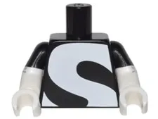 LEGO® Part 973pb2307c01 - Torso with Large White Letter S Pattern