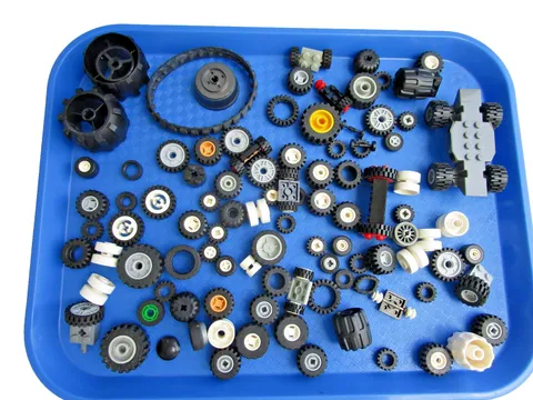 LEGO Bulk WHEELS LOT  Tires Axles Car Truck Tank Rims Sets Parts Pieces
